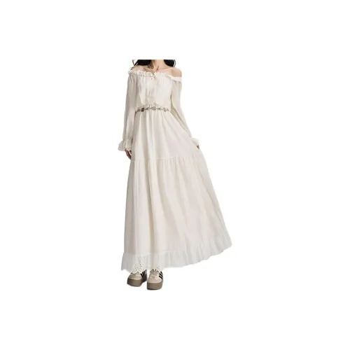 YICHEN Длинное платье с длинными рукавами женское