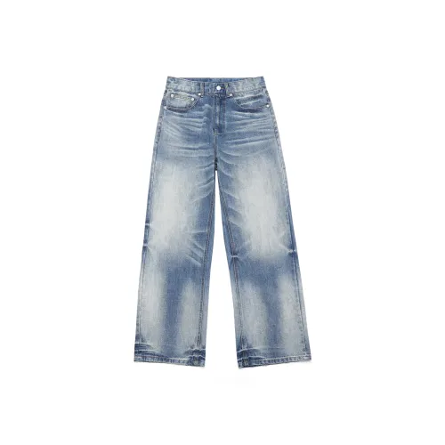 STRANGER LAB Blue Unisex Jeans STRANGER LAB Синий Унисекс Джинсы
