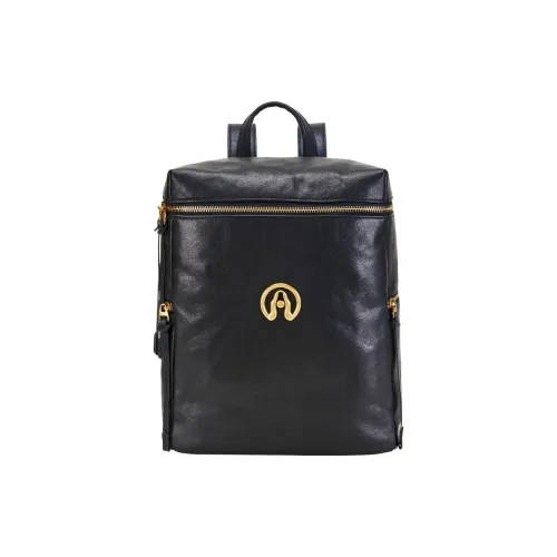 Hush Puppies Sheepskin Backpack Regular Women's Black