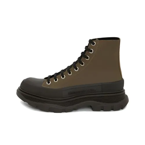 Alexander McQueen Tread Slick Короткий Martin Boot Мужской Коричневый