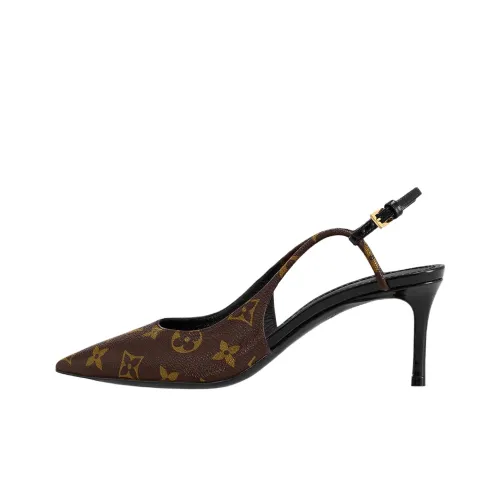 LOUIS VUITTON Chérie Низкий каблук Высокий каблук Женский Коричневый