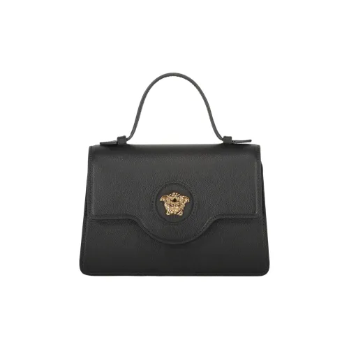 VERSACE La Medusa Телячья кожа Одно плечо Сумка Мини Женская Черная