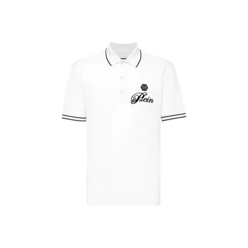 PHILIPP PLEIN Белая Мужская Рубашка Поло