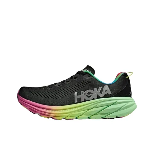 HOKA ONE ONE Rincon 3 Lightweight Running Обувь Мужская Черный Зеленый Розовый