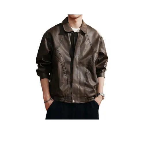 GELANLU Унисекс Кожаные куртки