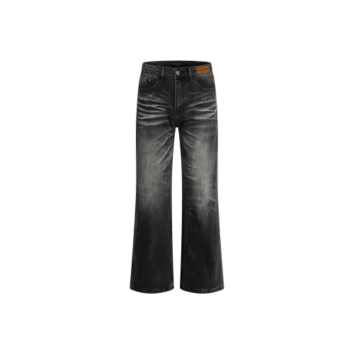 MOO TONAL Черные Унисекс Джинсы