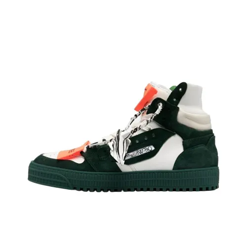 OFF Белый 3,0 Панелированные Кроссовки Высокие Стильные Скейтбординги Мужские Зеленый Белый