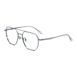 Синяя и серебристая рамка