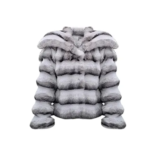 ETSE Серый Экологичный Eco Friendly Мех Женские Меховые изделия