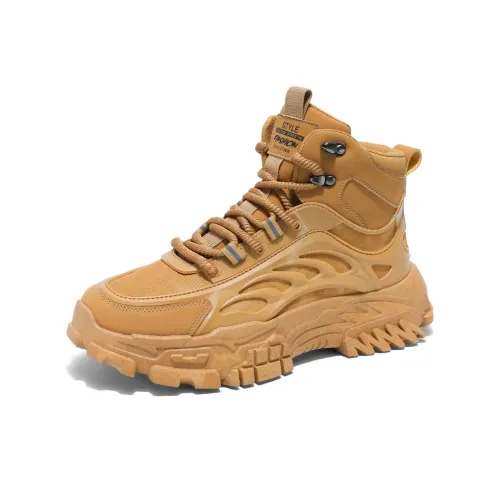 SHOUBA Martin Boots Khaki Men's