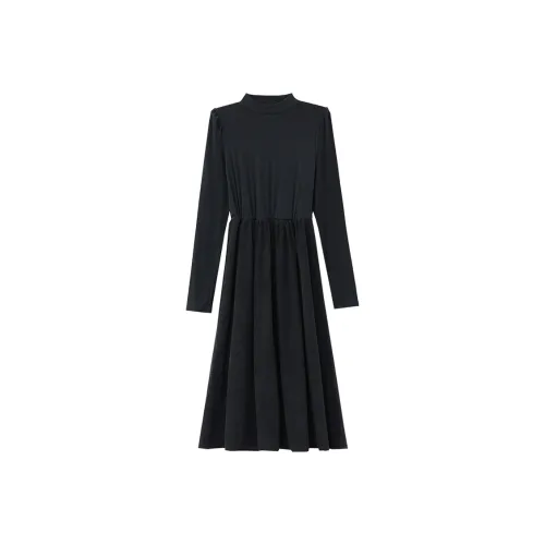 PLAY BUSH Длинное платье с длинными рукавами женское