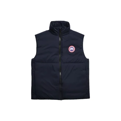 Canada Goose Lodge Series FW25 Легкий Пуховые жилеты Мужской Церулеан Синий