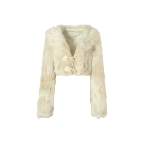 ETSE Экрю Полумесяц Сумка Женская Меховая Одежда