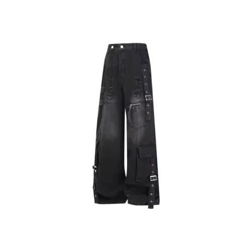 BLACK AT Унисекс Джинсы