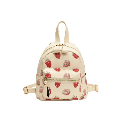 AUNG ПУ (полиуретан) Рюкзак Стандартный Унисекс Белый Красный