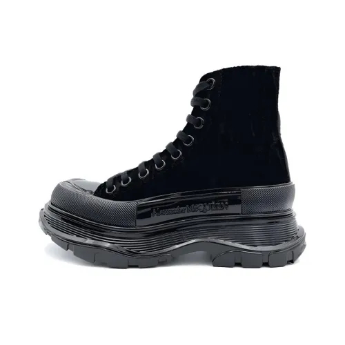 Alexander McQueen Tread Slick Короткий MID Голень Martin Boot Женские Черный