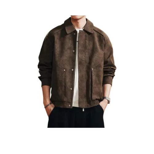 GELANLU Унисекс Кожаные куртки