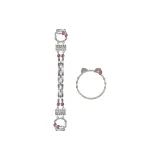 Серебряный+Серебряный Чехол в форме ромба