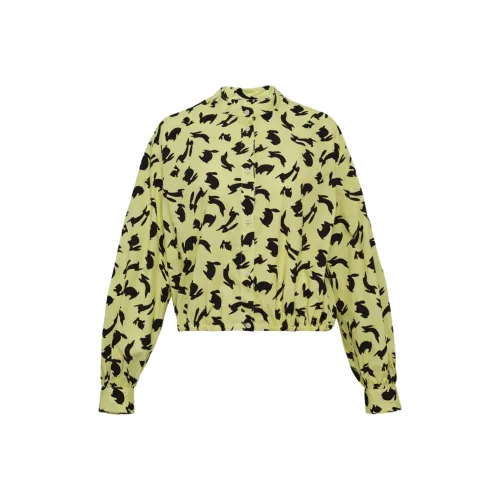 MSGM Светло-желтые женские рубашки