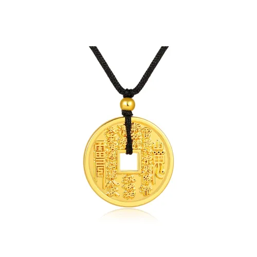 WUDANGSHAN Золото-покрытое медное ожерелье унисекс