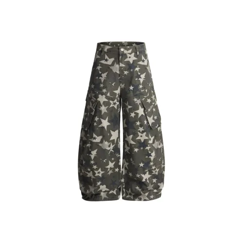 WAYHWEI Темно-зеленые унисекс повседневные штаны