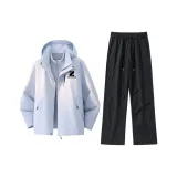 Ветровка и штаны комплект (Лунный свет синий + черный)