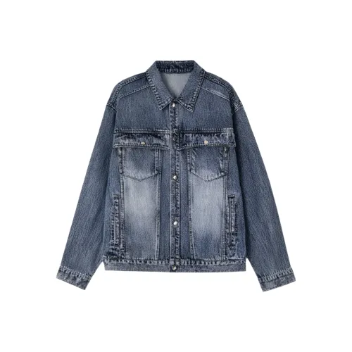 LOUGHNEA Темно-синий Мужские Джинсовые Куртки