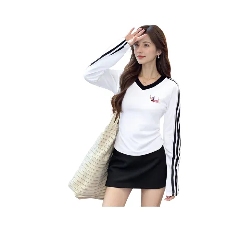 VXOXV Белый Женские T-рубашки