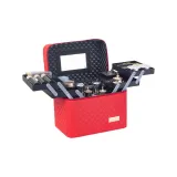 632 Четырехчетверная Вышитая версия Клетчатый Красный