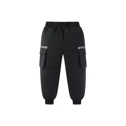 Детские утепленные штаны Kids черного цвета