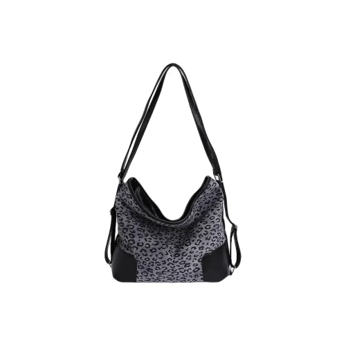 Juju Jimmy ПУ (полиуретан) Пэчворк Сумка через плечо Стандартная Женская Черная Кофейная