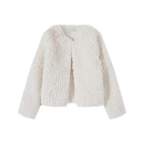 HeartyBite Белый мех Женские меховые изделия