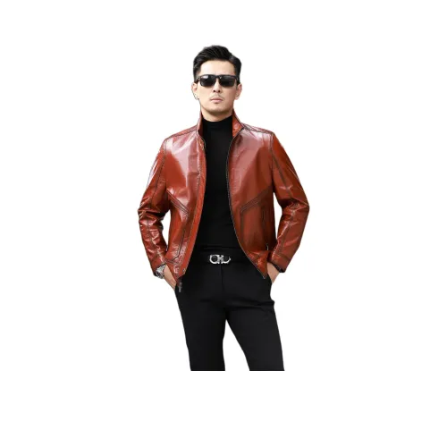 VBA Натуральная кожа Куртка Мужская