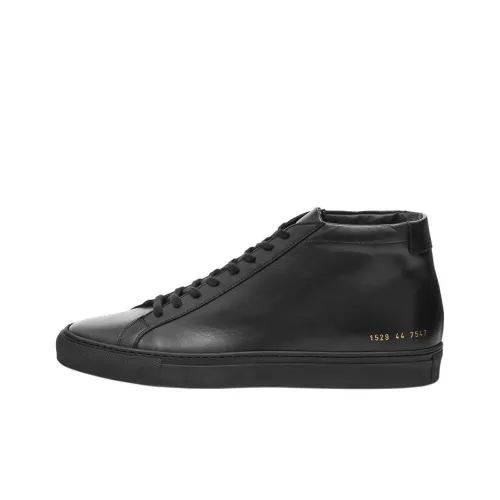 COMMON PROJECTS Высокие кроссовки для скейтбординга Мужские Черные