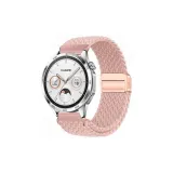 Кремовый Розовый Песочный Нейлоновая Ткань Вязаная-Магнитная Застежка-Ремешок для Часов