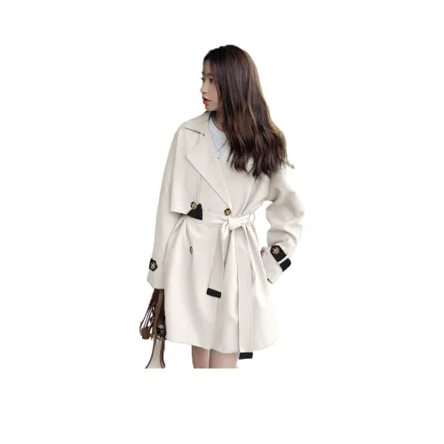 Kangaroo Экрю Женская Тренч