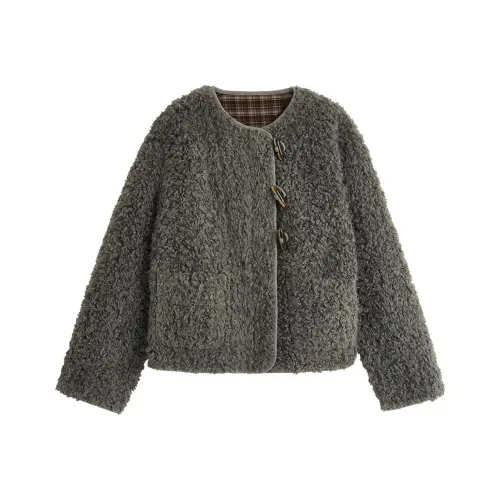 Inman Noble Серый Женская Меховая Одежда