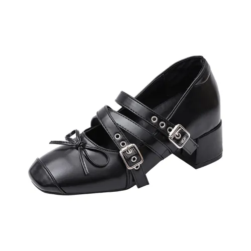 Dawei's House Грубый каблук Туфли Мэри Джейн Женские