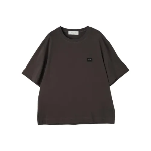 CULLNI FW25 The Basic Embroidery Patch Short-Sleeved Pullover T-Shirt Unisex CULLNI FW25 The Базовый Вышивка Патч Короткий-Рукав Пуловер T-Рубашка Унисекс