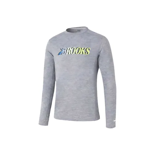 Brooks Фотиния Серый Градиент Мужская T-Рубашка