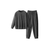 Мужской круглый вырез - серый.