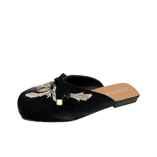 Puppytown Резиновая подошва противоскользящие новый китайский стиль домашние тапочки женские