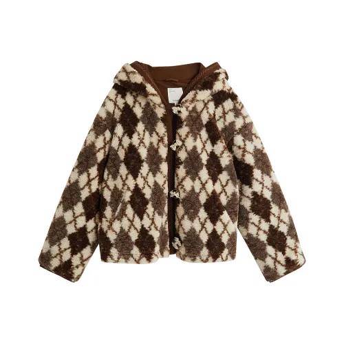 Inman Кофейно-серый Женские Меховые изделия