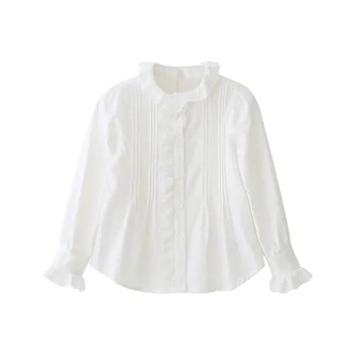KAERFEITE Белый Kids Повседневные Рубашки