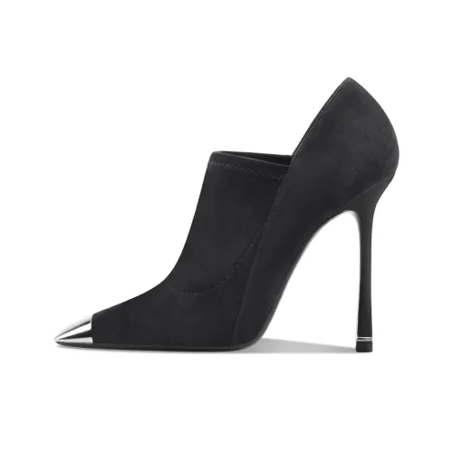 Siwei Ботильоны Супер Высокий каблук Женские Черный Сексуальный Модный