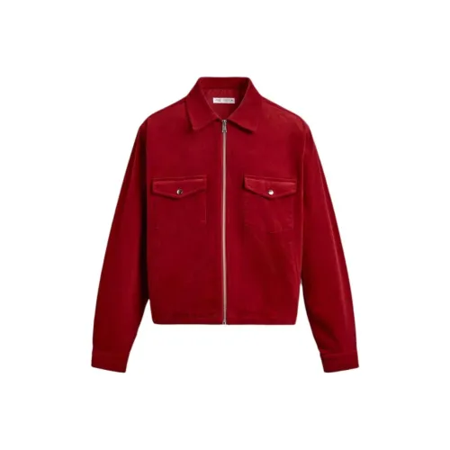 ZARA Red Men's Jackets ZARA Красные Мужские Куртки