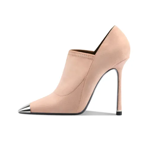 Siwei Ботильоны Супер Высокий каблук Женские Нюдовый Удобный