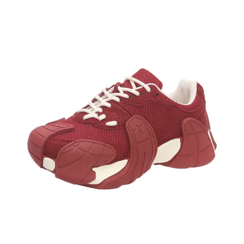 Yue Elsa Высота Увеличивающая Баланс Износостойкий Легкий Противоскользящий Низкий Топ Толстая Подошва Кроссовки Женские