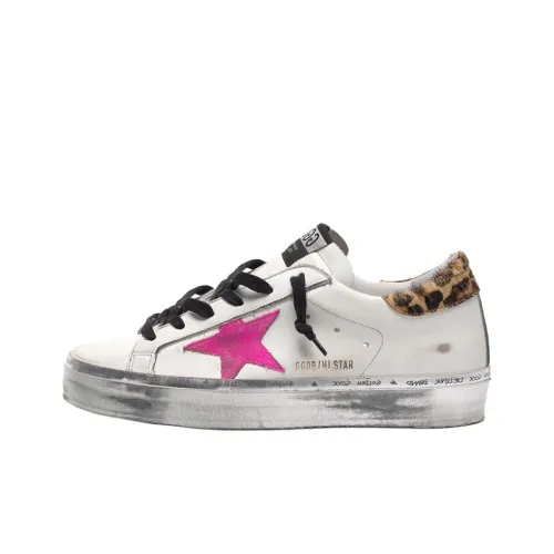 Golden Goose Hi Star Стильные Скейтбординги Женские Белые С эффектом состаривания Позиционирование стиля