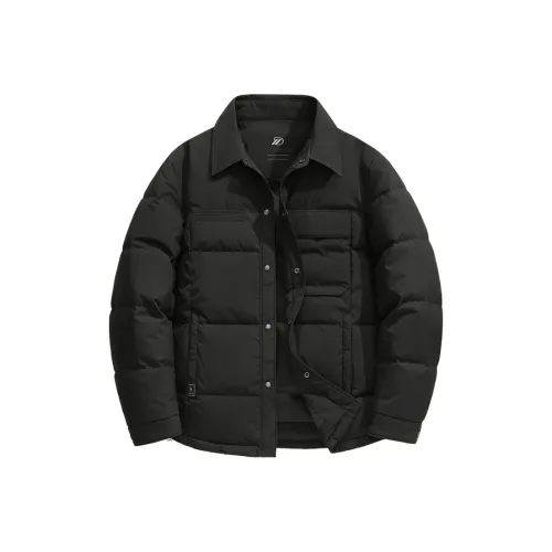 COMBO Осенний Зимний Термический 90% Утиный Пух Свободный крой Пальто Отложной воротник Укороченный Легкий Пуховик Мужской